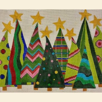 CRAZY CHRISTMAS TREES II by Alice Peterson STITCH GUIDE ONLY AP4254