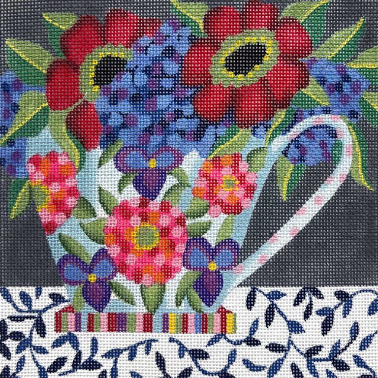 AP4561 FLORAL MUG RED FLOWERS by Alice Peterson