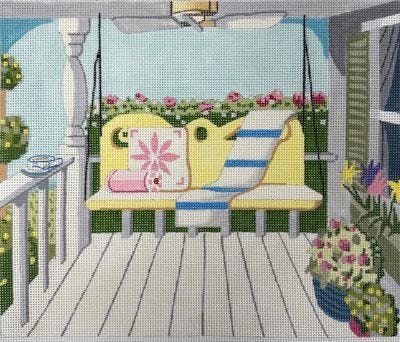AP4868 SPRING PORCH SWING YELLOW by Alice Peterson