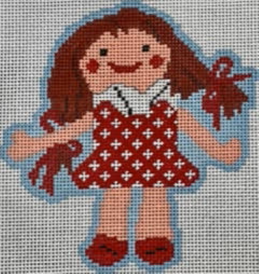 ETN KC166A-18 DOLLY RAG DOLL by Elm Tree Needlepoint