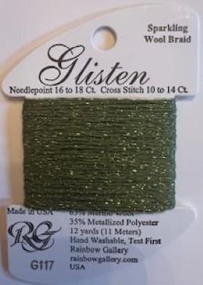 GL117- DILL PICKLE GLISTEN THREAD by Rainbow Gallery-GL117
