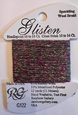 GL122 MARDI GRAS GLISTEN THREAD by Rainbow Gallery-GL122