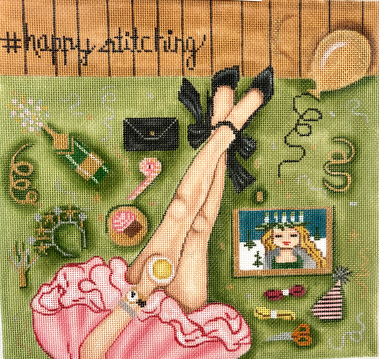 GEP322 Happy Stitching New Years Eve by Gayla Elliott