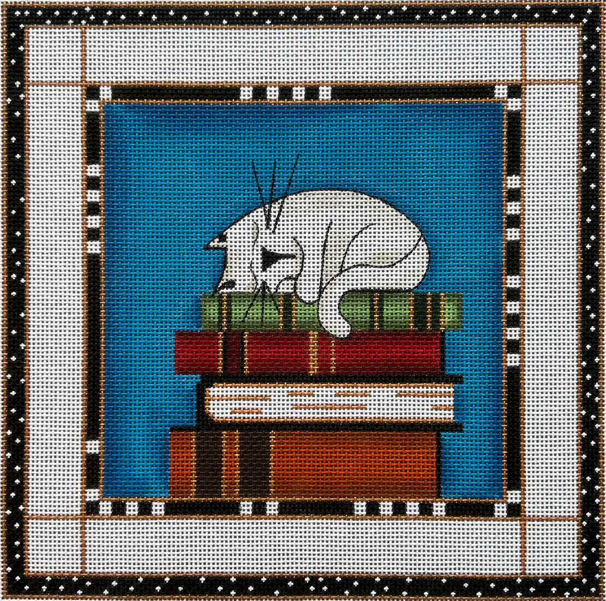 CAT ON THE BOOKS by Cheryl Schaffer CA115