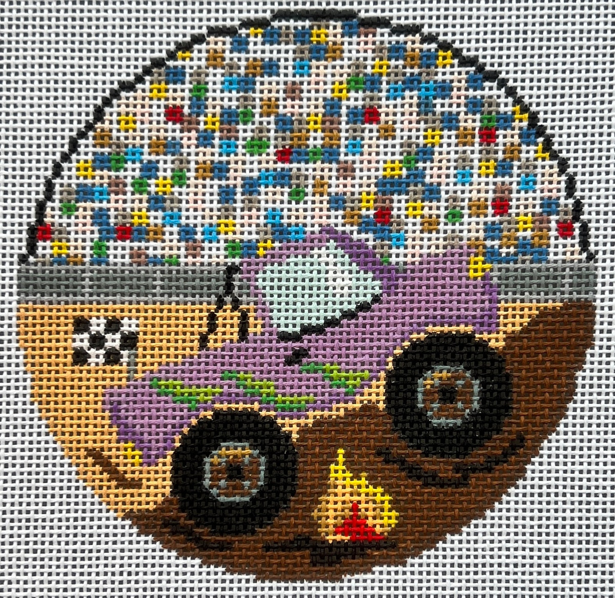 Puff Ball Monster by The Painted Stitch PS MID 9