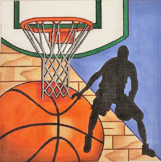 RN955 - BASKETBALL SQUARE by Robbyn's Nest Designs
