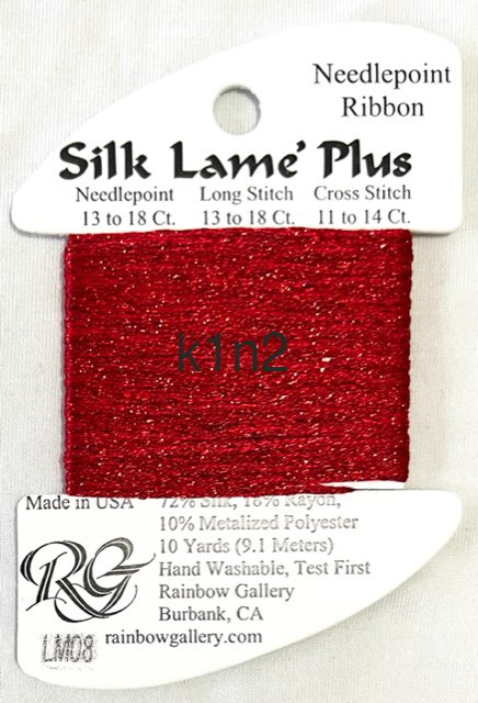 SLM08 - RED 08 SILK LAME BRAID PLUS