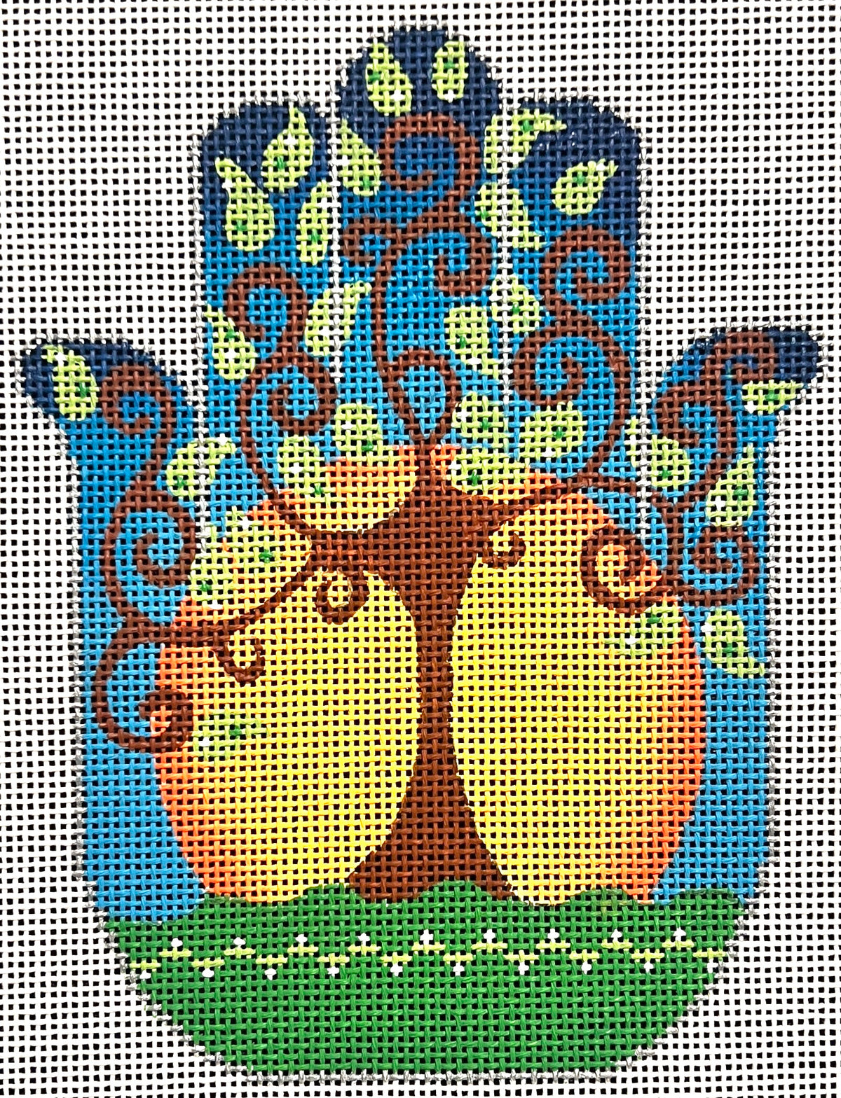 AP 2943 Hamsa with Tree and Sun by Alice Peterson