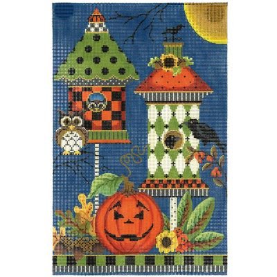 KBH 20-18sg HALLOWEEN BIRD HOUSE by Kelly Clark STITCH GUIDE ONLY