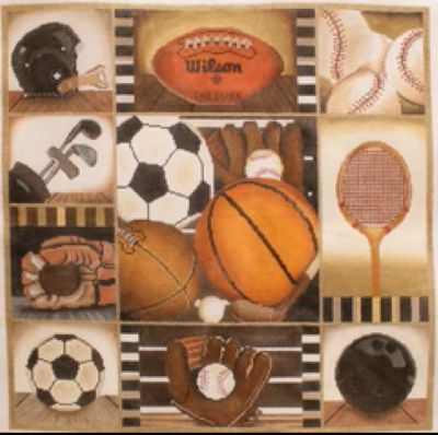 LANI1057 LARGE SPORTS COLLAGE by Lani