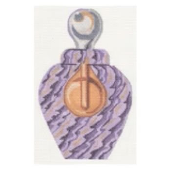 LL150O Purple Venetian Glass Perfume Bottle by Labors of Love