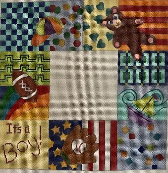 MCF187 IT'S A BOY BABY SAMPLER by Meredith Collection