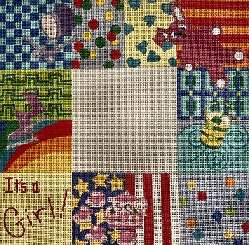 MCF188 IT'S A GIRL BABY SAMPLER by Meredith Collection