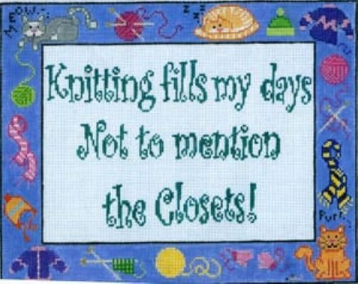 MC S174 KNITTING FILLS MY DAYS by The Meredith Collection