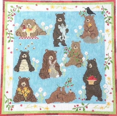PIP P-ET 38-13 MEADOW BEARS NINES by Pippin Studios