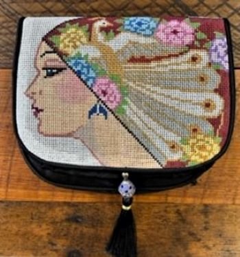SOPB128-13 PEACOCK HEADSCARF FLAP by Sophia Designs