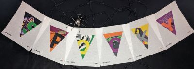SPOOKY by Laura Love Set of 6 with Stitch Guide