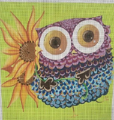 SRADSP106 SUNFLOWER OWL by Ashley Dillon for Susan Roberts