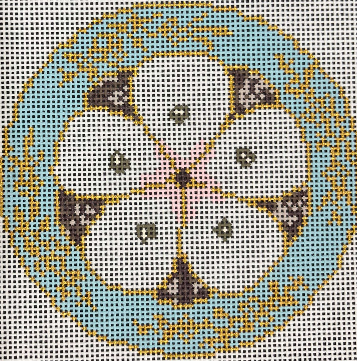 SWS 4006 TURQUOISE OYSTER PLATE by Stitching with Stacey