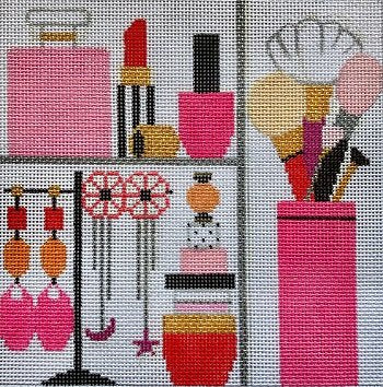 VNG AL-50 BATHROOM VANITY by Amanda Lawford for Vallerie Needlepoint Gallery