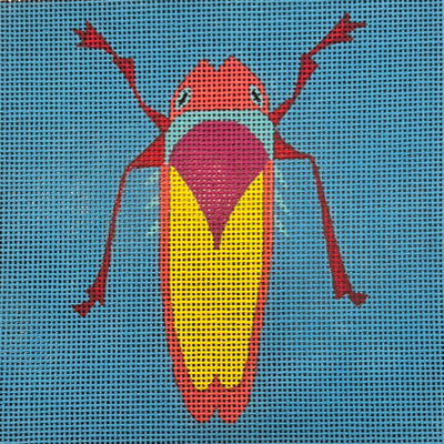 ZE938-18 PINK AND ORANGE BUG by ZECCA DESIGNS