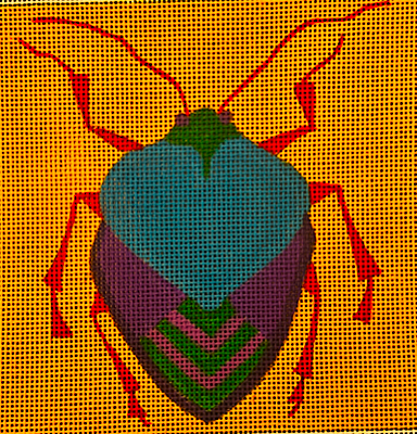ZE939-18 RED LEGGED STINK BUG by ZECCA DESIGNS
