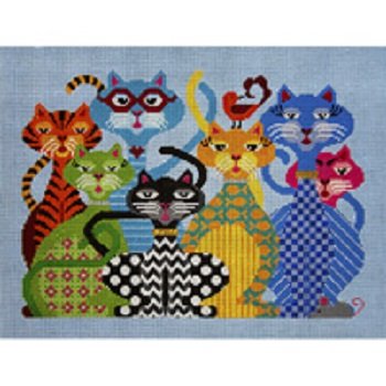 CATTITUDE BY JP NEEDLEPOINT - JPA351