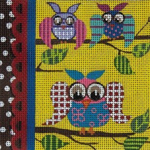 AP2148-SMALL GIRL OWL RED BY ALICE PETERSON