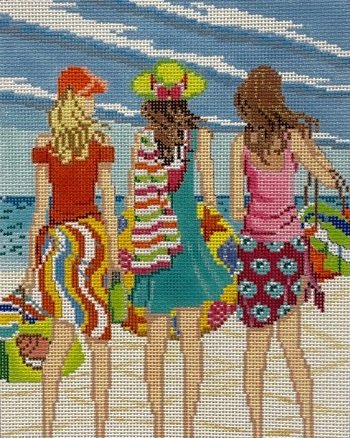 THREE GIRLS IN SUMMER by Alice Peterson STITCH GUIDE ONLY - AP4150sg