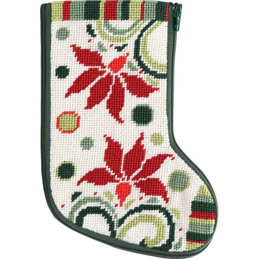 APSZ1001-POINSETTIA MINI STOCKING KIT by Alice Peterson