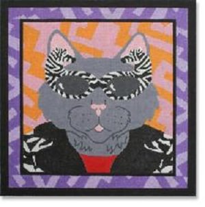 CBKCEPL01 CAT PILLOW by CBK NEEDLEPOINT