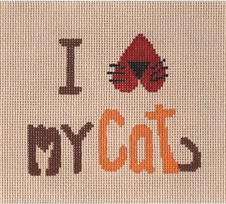 I LUV MY CAT by Laura Megroz Stitch Guide LMSS08sg