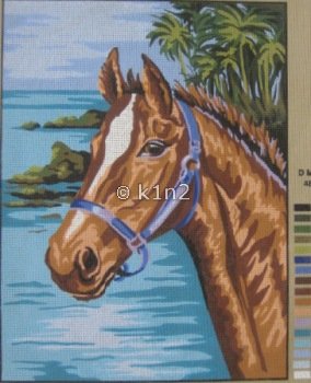CDA10322-HORSE AT THE OCEAN by Collection d'Art