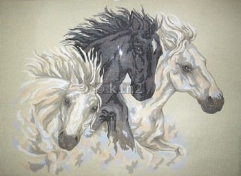 CDA12961-THREE HORSES by Collection d'Art