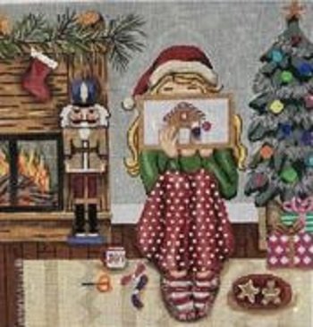 CHRISTMAS STITCHING GIRL by Gayla Eliot STITCH GUIDE ONLY GEP356sg