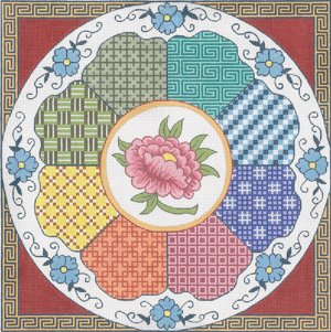 CNOD103- SQUARE LARGE MULTI IMARI Creative Needle