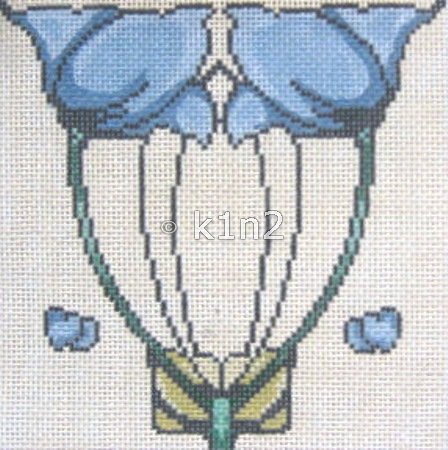 DH3608-BLUE FLORAL ABSTRACT by Dreamhouse Ventures