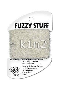 FZ36 Pale Gray Fuzzy Stuff by Rainbow Gallery-FZ36