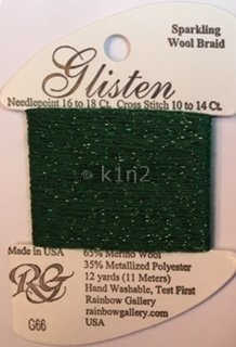 GL66 FERN GREEN GLISTEN by Rainbow Gallery-GL66