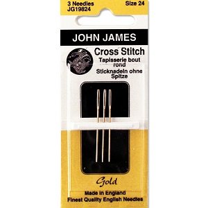 JOHN JAMES TAPESTRY NEEDLES GOLD PLATED CHOOSE YOUR SIZE-JG198
