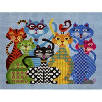 CATTITUDE by JP Needlepoint STITCH GUIDE JPA351sg