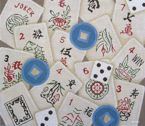 MAH JONGG GAME by JP Needlepoint - JPL324