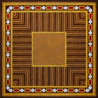 JPTF075 BROWN ELEGANCE TEFILLIN by JP Needlepoint