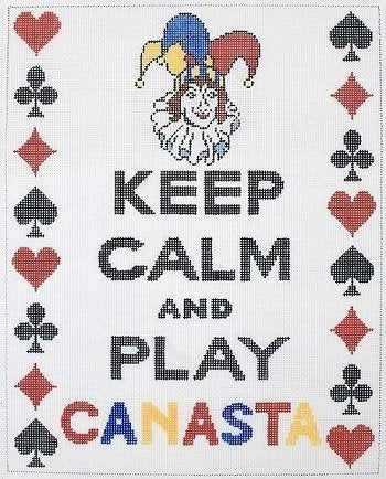 KDSS235 - KEEP CALM AND PLAY CANASTA by Kate Dickerson