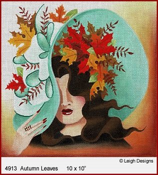AUTUMN LEAVES FASCINATIONS by Leigh Designs STITCH GUIDE ONLY L4913sg