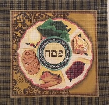 PESACH MATZOH COVER by Lani Stitch Guide - LANI402Asg
