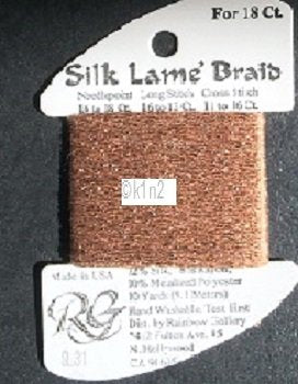 31 COPPER SILK LAME BRAID