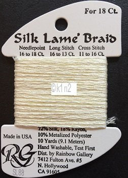 88 LEMON LITE SILK LAME BRAID