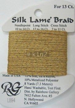 94 TRUE GOLD SILK LAME BRAID