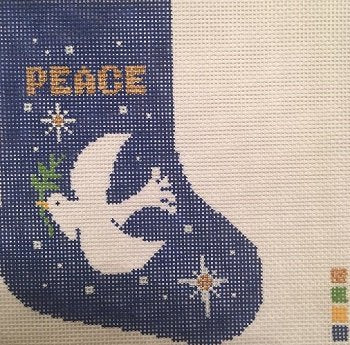 LEE BX34-PEACE DOVE MINI SOCK by Lee's Needlearts